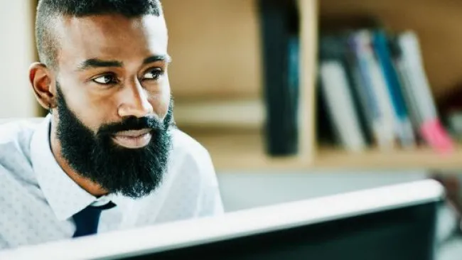 A bearded man